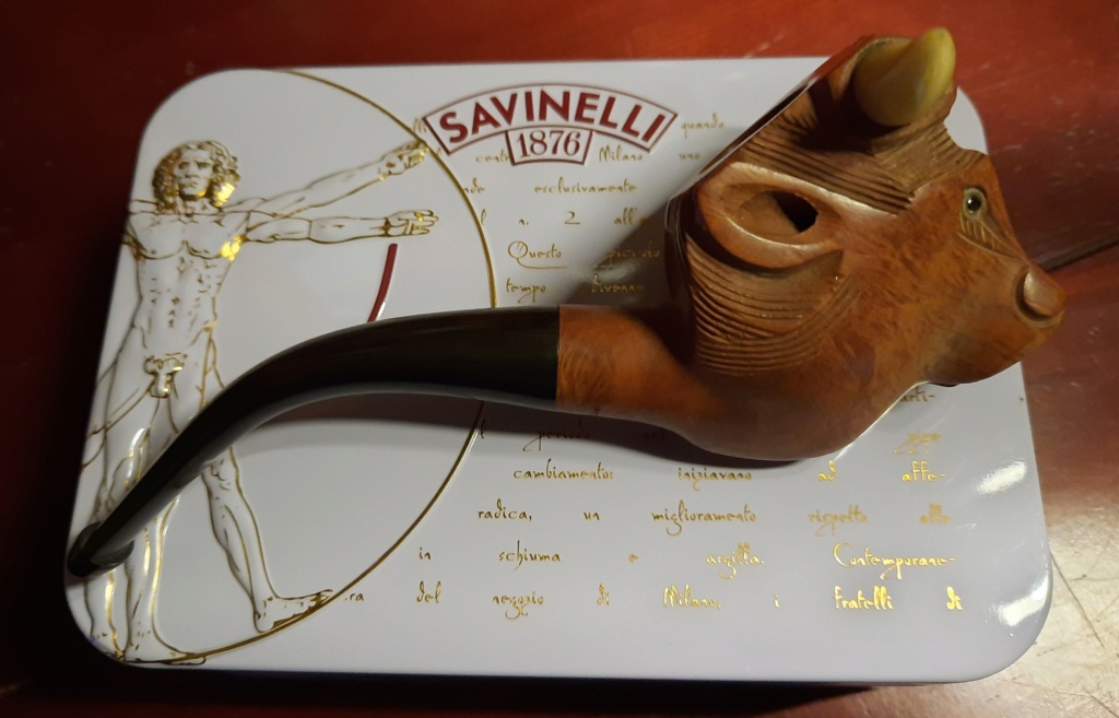 Pipe à tabac Bruyère de luxe Tête de Taureau 20210621