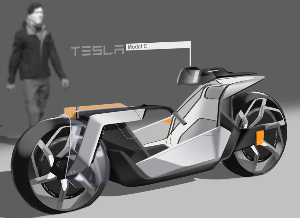 Un concept de 2-roues électrique Tesla ! Captur24
