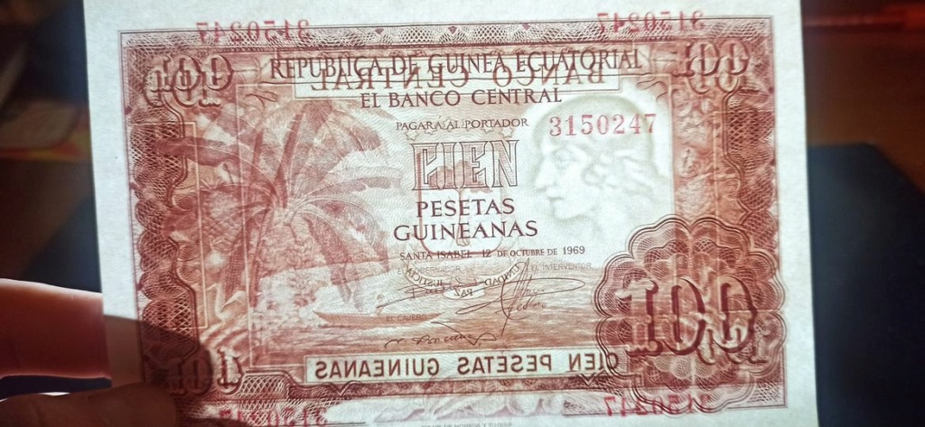 Pareja 100 pesetas guineanas  Musa_j10
