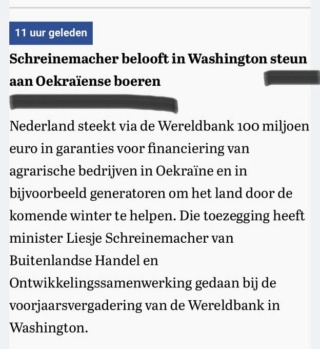 Nederland steekt 100 miljoen euro in boerenbedrijven in de Oekraïne. Ftxb4q10