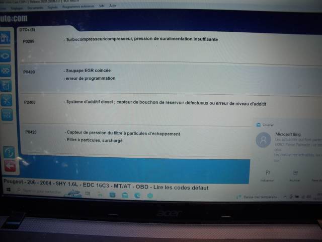 message codes FAP Dscf6311