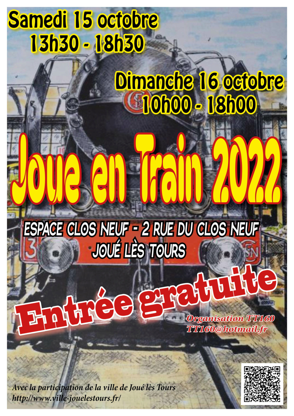 Joué en Train 2022 in Joue les Tours 15./16 .Oktober 2022 Affich10