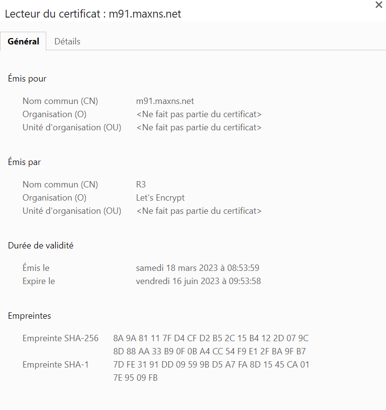 Problème Certificat SSL Certif10