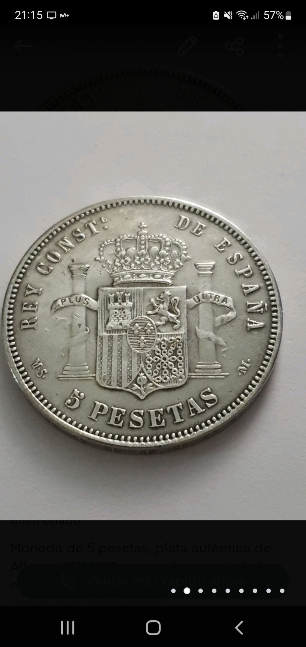 Moneda 5 pesetas Alfonso XII 1881 Screen11