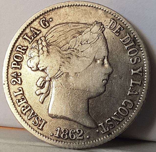 Tercer Sistema Monetario-Isabel II-4 Reales 20240246