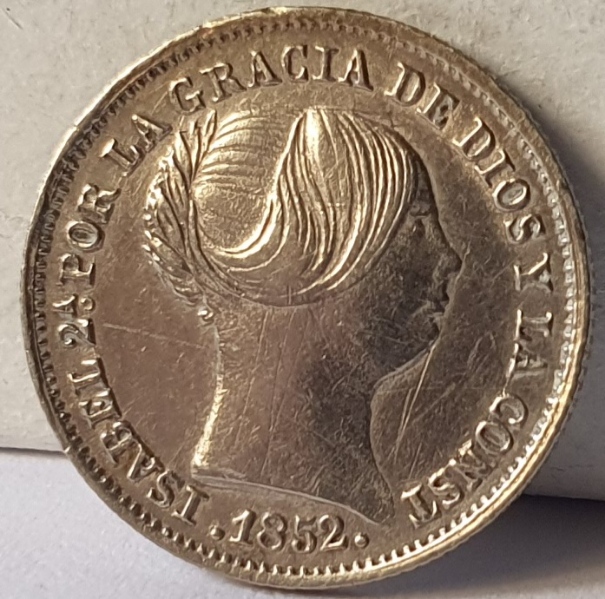 2º Sistema Monetario-Isabel II-1 Real 20240313
