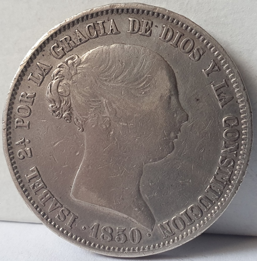20 Reales Isabel II-1850 M CL-Primer Sistema Monetario 20240435