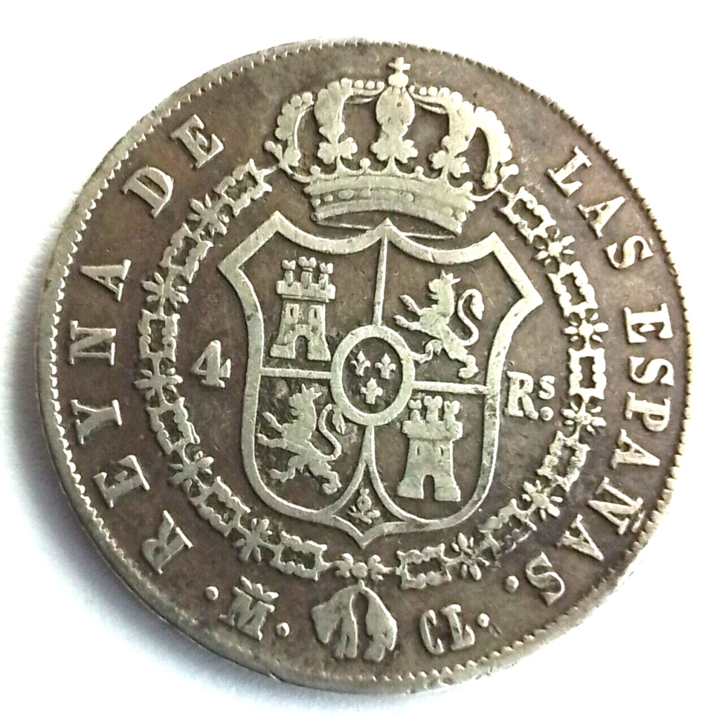 Primer Sistema Monetario-Isabel II-4 Reales 4_real10