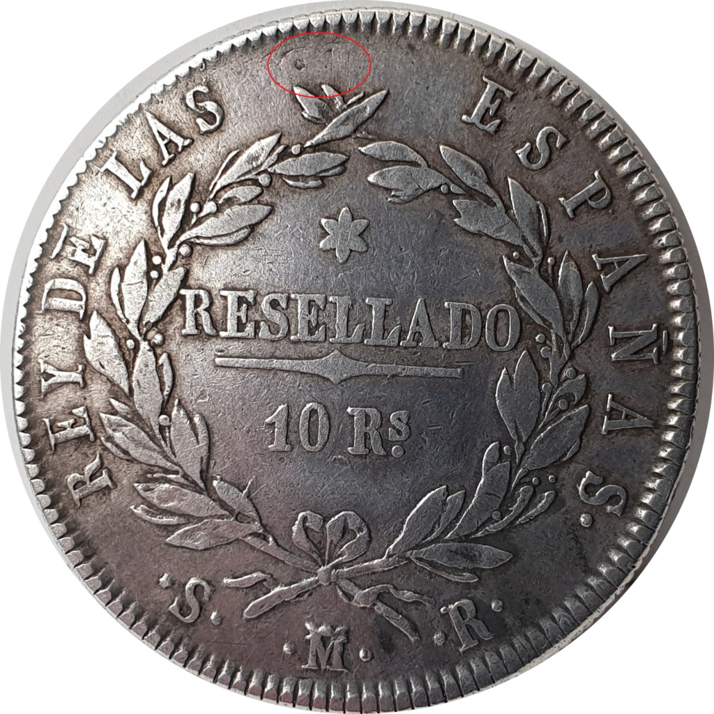 10 Reales Fernando VII-1821 Acuzac11