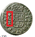 16 Maravedís de Felipe IV, Córdoba. Marquita con un corazón Cordob10