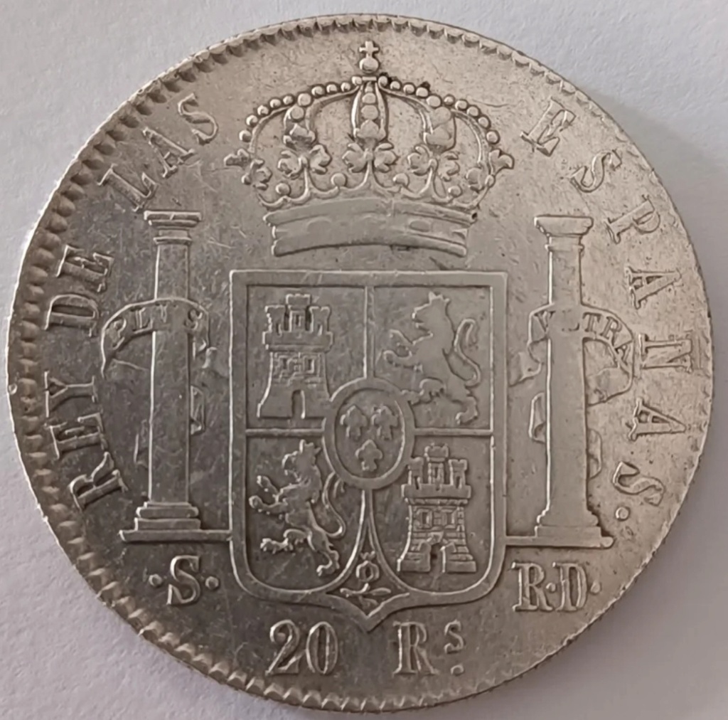 20 Reales Fernando VII-Sevilla RD 1822 Foto_w11