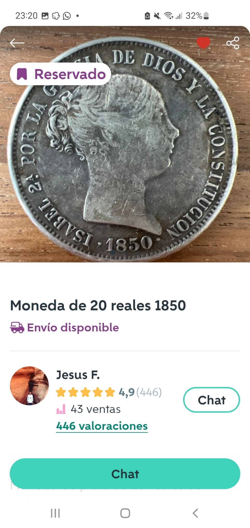 ¡¡20 Reales Madrid 1850 CL Isabel II!! Screen21